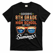 Goodbye 8th Grade Graduation To 9th Grade Hello Summer T-Shirt - Black