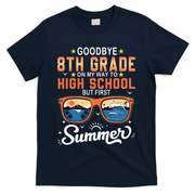 Goodbye 8th Grade Graduation To 9th Grade Hello Summer T-Shirt - Navy