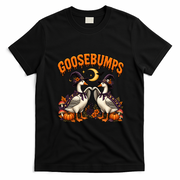Goose Bumps Halloween Duck Funny T-Shirt - Black