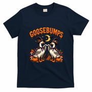 Goose Bumps Halloween Duck Funny T-Shirt - Navy Blue