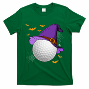 Golf Ball Witch Hat Pumpkin Spooky Halloween Costume T-Shirt - Irish Green