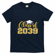 Golden Class Of 2039 Graduation Graduate School T-Shirt - Navy Blue
