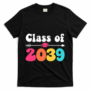 Groovy Class Of 2039 Graduation Senior 2039 T-Shirt - Black