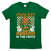 Groovy Coolest Pumpkin In The Patch Halloween Gift T-Shirt - Irish Green