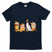 Gsp Coffee Pumpkin Spice Dog Lovers Fall Thanksgiving Gift T-Shirt - Navy