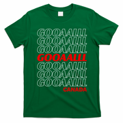 GOOOOALLL Canada Soccer Fan Apparel for Game Day T-Shirt - Irish Green