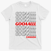 GOOOOALLL Canada Soccer Fan Apparel for Game Day T-Shirt - White