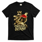Goddammit Donut Funny Book Lover This Is An Outrage T-Shirt - Black
