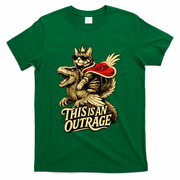 Goddammit Donut Funny Book Lover This Is An Outrage T-Shirt - Green