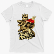 Goddammit Donut Funny Book Lover This Is An Outrage T-Shirt - White