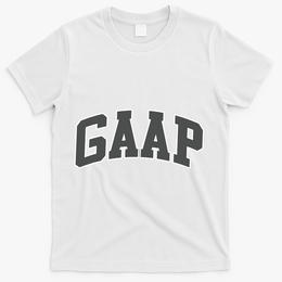 GAAP Funny Accountant T For CPA Gift T-Shirt - White
