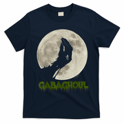 Gabaghoul Funny Hand Moon Halloween T-Shirt - Navy Blue