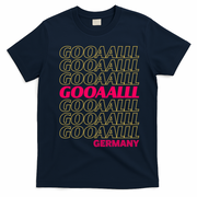 Gooaall! Germany Soccer Apparel For Fans German T-Shirt - Navy Blue