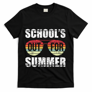 Graduation Gift Schools Out For Summer Students Teacher T-Shirt - Black