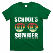 Graduation Gift Schools Out For Summer Students Teacher T-Shirt - Green