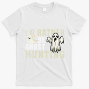 Ghost Hunter Gift Boo Spooky Halloween T-Shirt - White