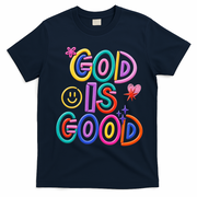 God Is Good Christian Religious T-Shirt - Navy Blue