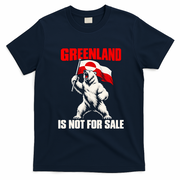 Greenland Is Not For Sale Arctic Polar Bear T-Shirt - Navy Blue