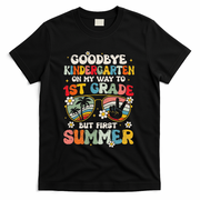 Goodbye Kindergarten Graduation To 1st Grade Hello Summer T-Shirt - Black