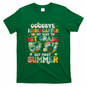 Goodbye Kindergarten Graduation To 1st Grade Hello Summer T-Shirt - Green