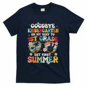 Goodbye Kindergarten Graduation To 1st Grade Hello Summer T-Shirt - Navy