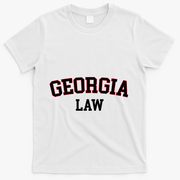 Georgia Law Georgia Bar Graduate Gift Lawyer College T-Shirt - White