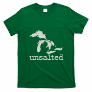 Great Lakes Not Salty Upper Peninsula Gift The UP Michigan T-Shirt - Irish Green