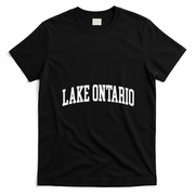 Great Lake Ontario Travel T-Shirt - Black
