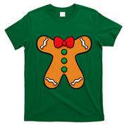 Gingerbread Man Body Costume For Halloween Or Christmas T-Shirt - Irish Green