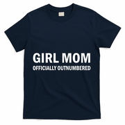 Girl Mom Officially Outnumbered T-Shirt - Navy