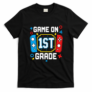 Game On 1st Grade Gamer Back To School Funny Gaming T-Shirt - Black
