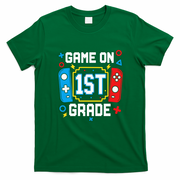 Game On 1st Grade Gamer Back To School Funny Gaming T-Shirt - Irish Green