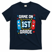 Game On 1st Grade Gamer Back To School Funny Gaming T-Shirt - Navy Blue