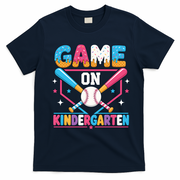 Game On Kindergarten Baseball Students Teachers T-Shirt - Navy Blue