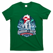Guardians of the Arctic Stand with Greenland Polar Bear T-Shirt - Irish Green