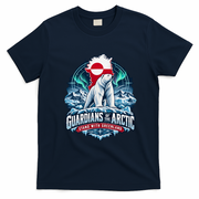 Guardians of the Arctic Stand with Greenland Polar Bear T-Shirt - Navy Blue