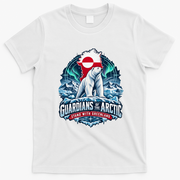 Guardians of the Arctic Stand with Greenland Polar Bear T-Shirt - White