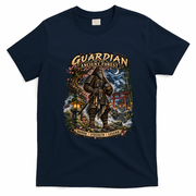 Guardian Of The Ancient Forest – Bigfoot Samurai Warrior T-Shirt - Navy Blue