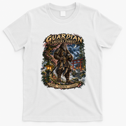 Guardian Of The Ancient Forest – Bigfoot Samurai Warrior T-Shirt - White