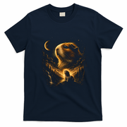 Guinea Pig Cosmic Adventure Art for Animal Lovers T-Shirt - Navy Blue