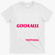 GOOOAAALLL Portugal Soccer Fan Apparel Goal T-Shirt - White