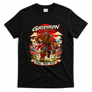 Gridiron Ronin – Bigfoot Samurai Football Warrior T-Shirt - Black