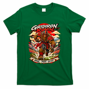 Gridiron Ronin – Bigfoot Samurai Football Warrior T-Shirt - Irish Green