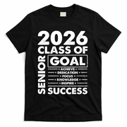 Goal Success Class Of 2026 Senior Grad Graduation T-Shirt - Black