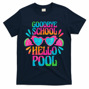 Goodbye School Hello Pool Watermelon Last Day Of School T-Shirt - Navy