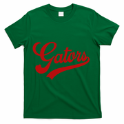 Gators School Spirit Mascot Logo Team Sports T-Shirt - Green
