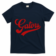 Gators School Spirit Mascot Logo Team Sports T-Shirt - Navy