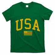 Gold USA Graphic Apparel National Pride T-Shirt - Irish Green
