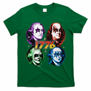 George Washington Benjamin Franklin 1776 Vintage Rock Band T-Shirt - Irish Green