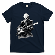 George Washington Guitar Rock Music T-Shirt - Navy